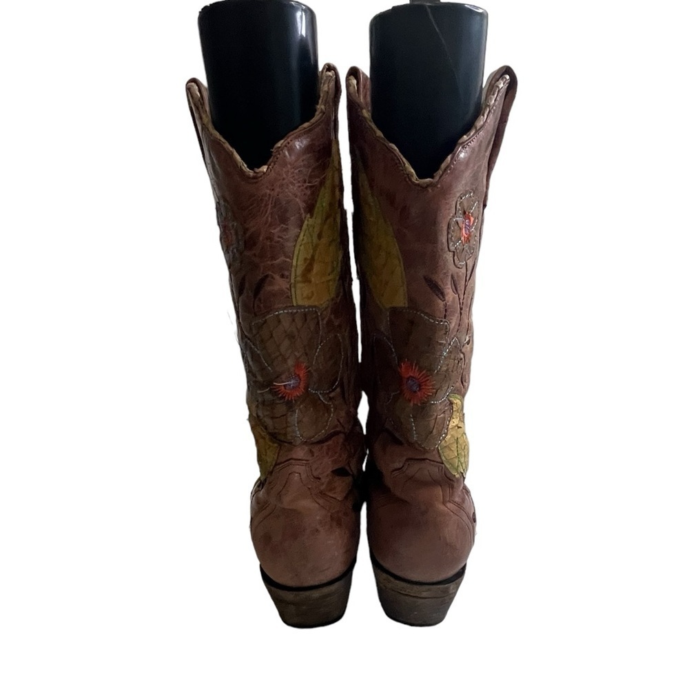Corral Women's Daisy Overlay Cowgirl Boot Snip Toe - size US 9.5 - Picture 14 of 14